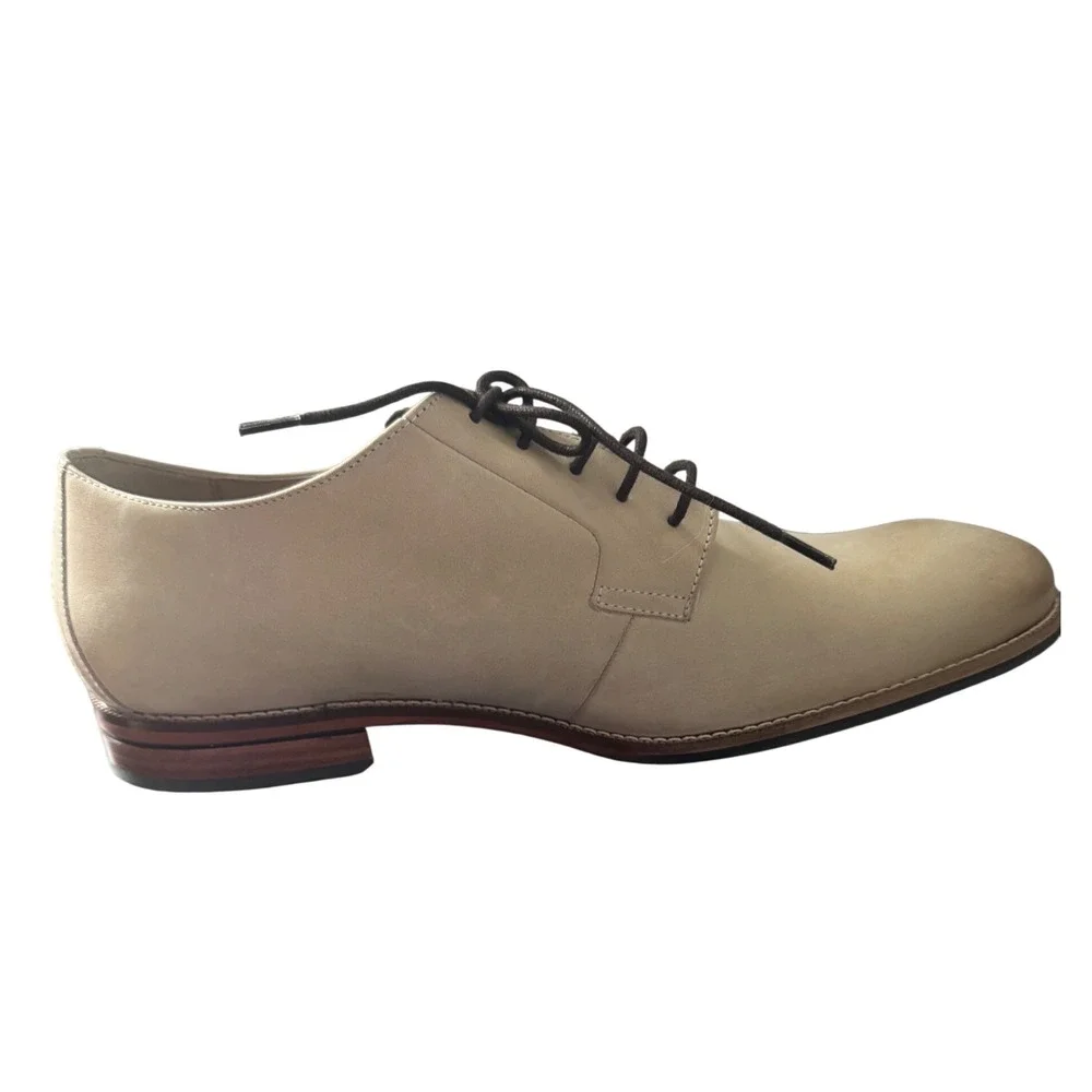 Cole Hann Men Mocassins SAWYER PLAIN OXFORD MORTAR‎ NUBUCK MEN'S 11.5